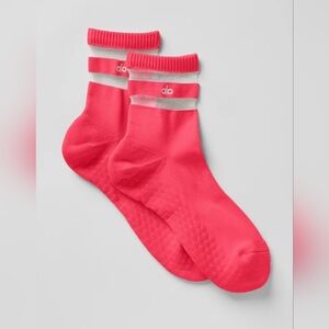 ALO | Pulse Grip Socks in Candy Red